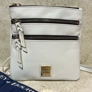 Dooney and Bourke Triple Zip Small Leather Crossbody